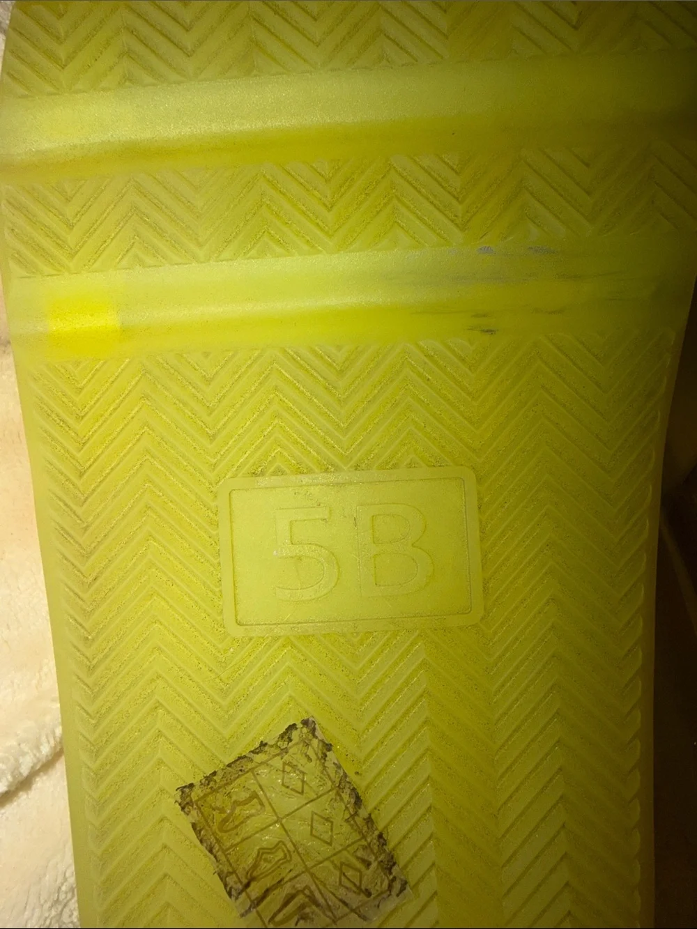 Tory Burch Neon Yellow Logo Slide Sandals
